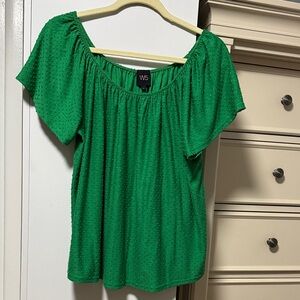W5 Vibrant Green Blouse
